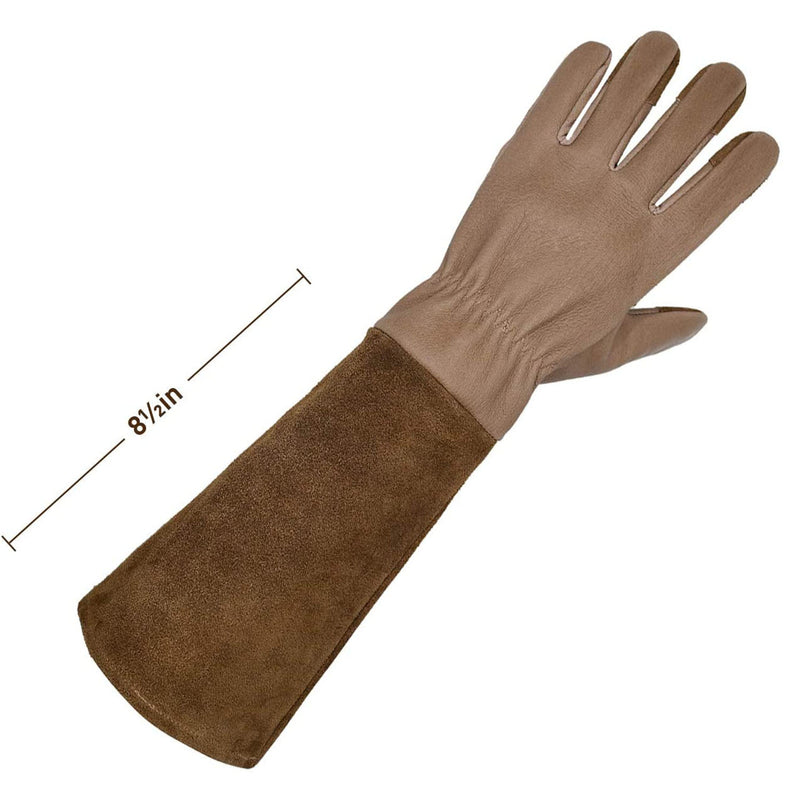 Handlandy hommes femmes taille gants de jardin en cuir de vachette assure 5156