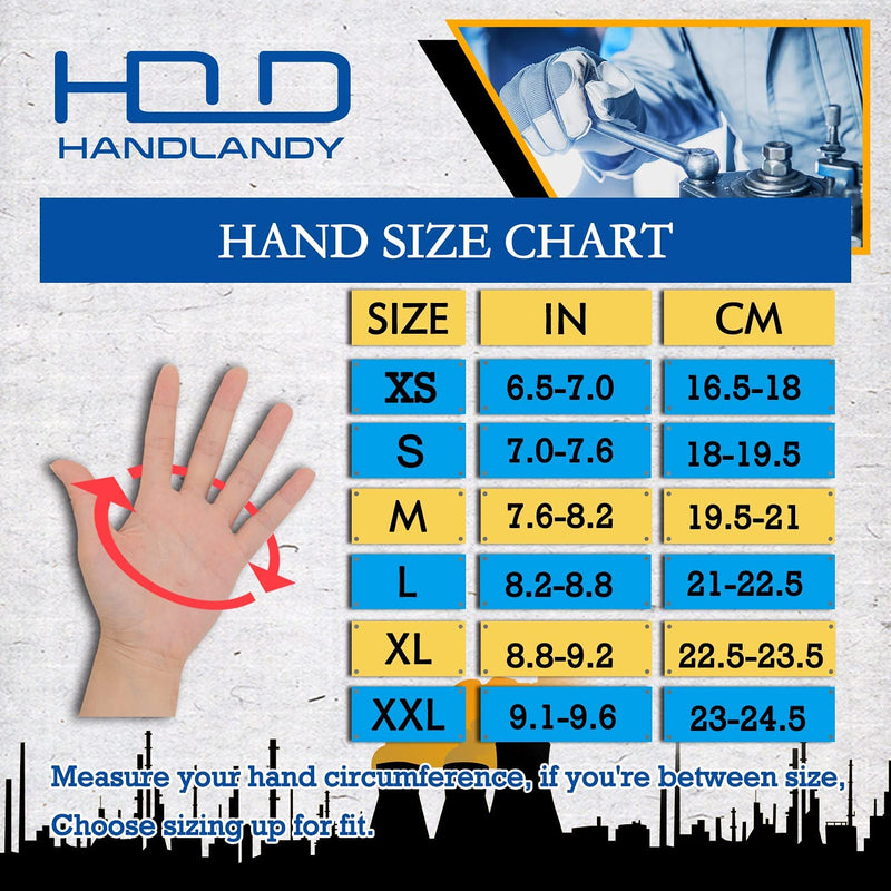 Handlandy Men Women Mechanic Working Gloves Spandex Touch Screen 6035