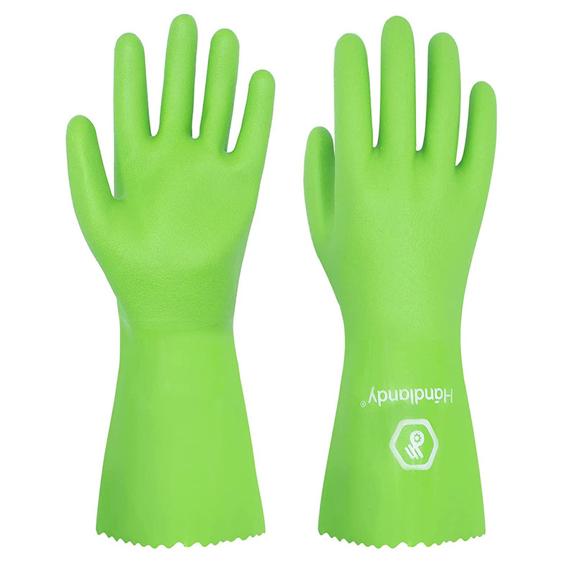 handschuhe chemikalienbeständig HANDLANDY Damen Chemikalienbeständige Handschuhe Heavy Duty Industrial 1127