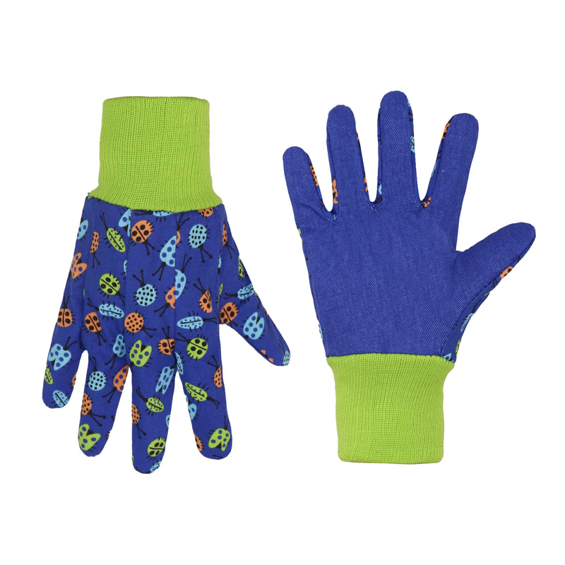 Handlandy 3 Pairs Kids Gardening Glove Cotton Outdoor Durability 5096