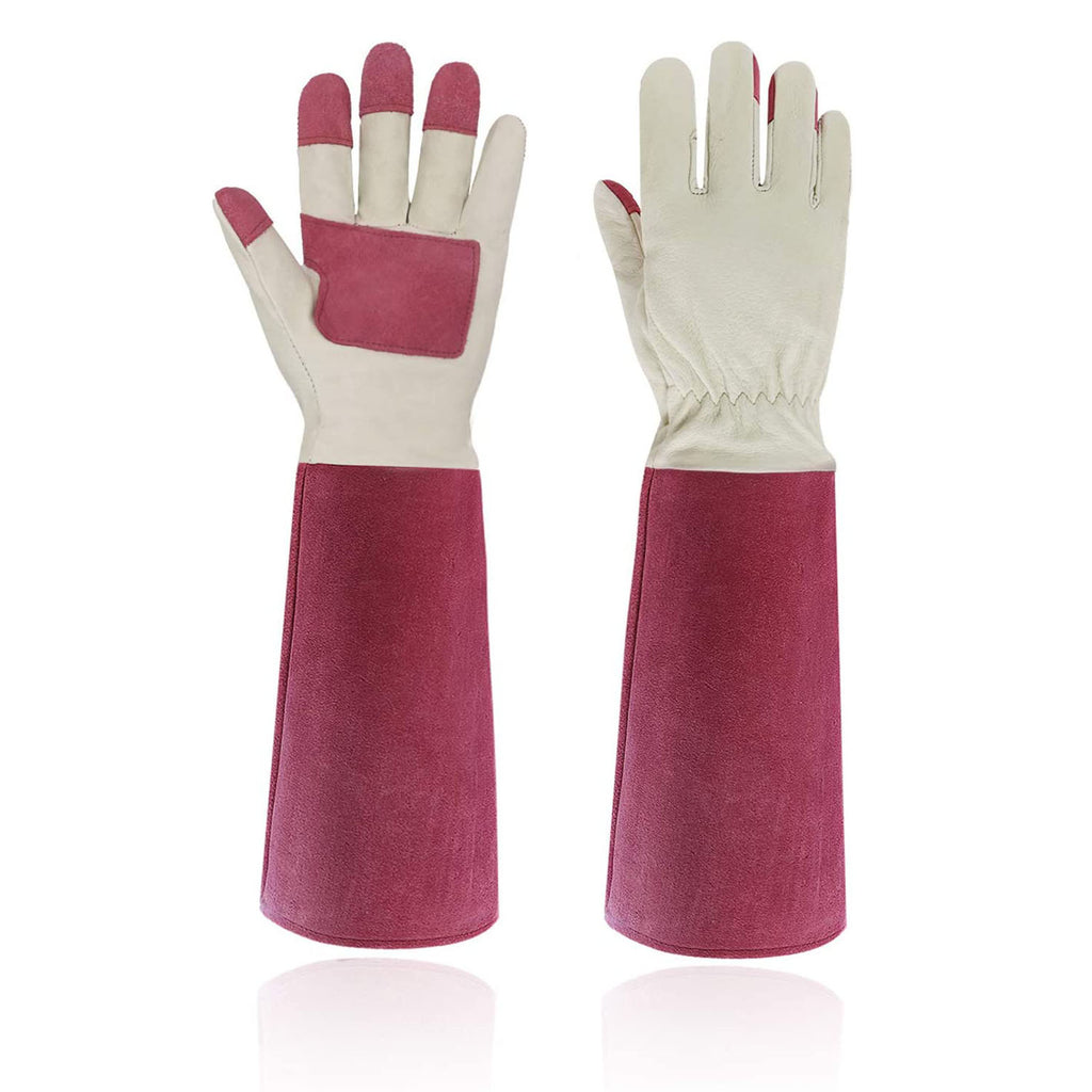 Gants de jardinage d'élagage Handlandy cuir de porc Extra long 5067