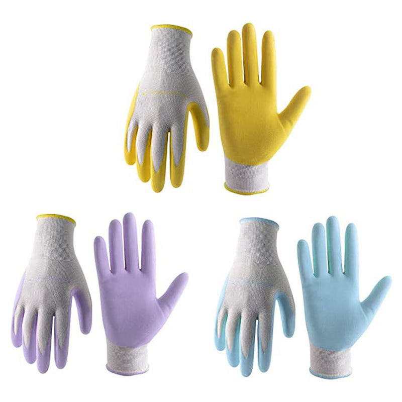 Gants de travail de jardinage avec revêtement en nitrile Handlandy en mousse pour femmes 5172