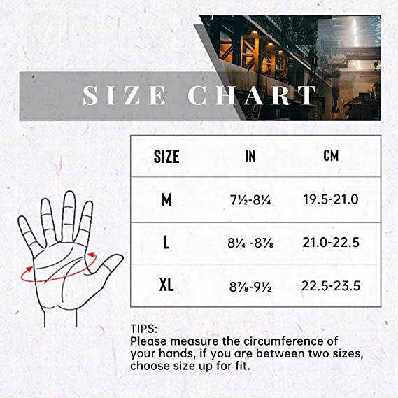 Handlandy Heavy Duty Gloves Anti Vibration TPR Impact H6354252