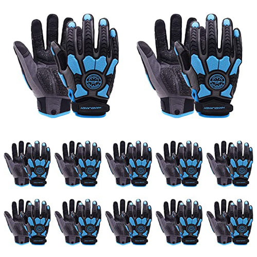 Handlandy Heavy Duty Gloves TPR Protector Impact Work H695 (12 Pairs)