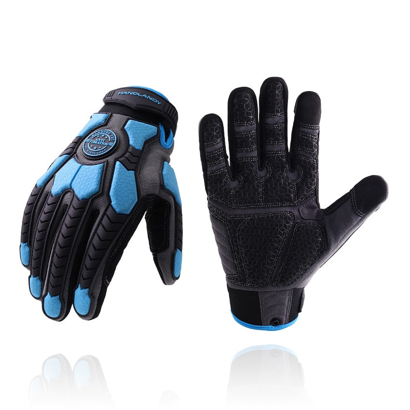 Handlandy 12 Pairs Heavy Duty Gloves TPR Protector Impact Work H695
