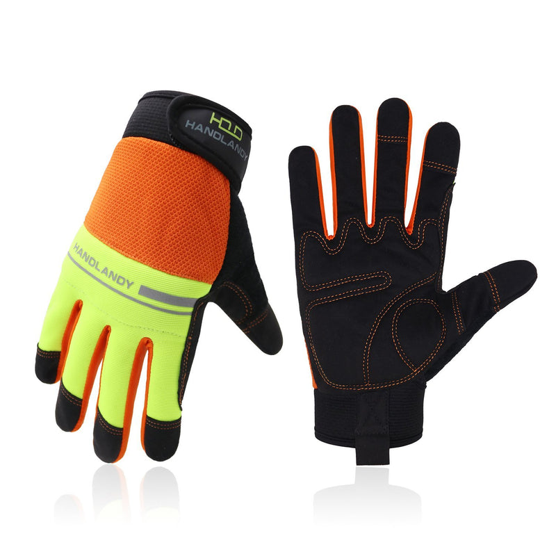 HANDLANDY Touchscreen Work Gloves Fit Men and Women Utility