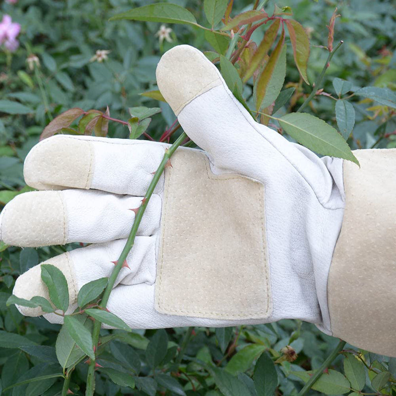 HANDLANDY Pruning Gloves Long for Men &amp; Women, Pigskin Leather Rose Gardening Gloves- Breathable &amp; Durability Gauntlet Gloves1601/5067/5156