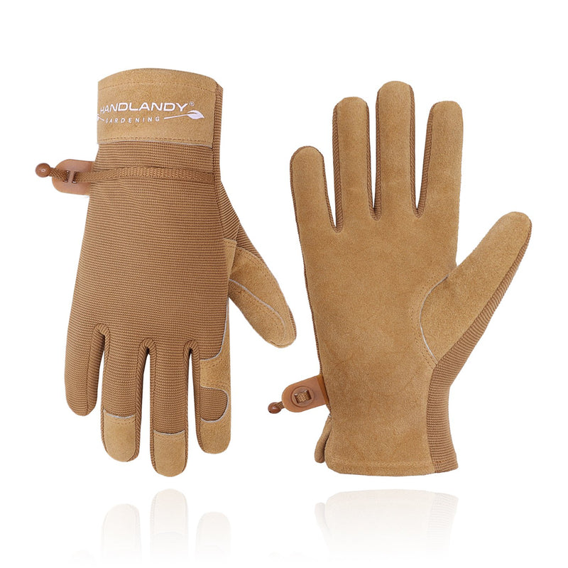 Gants de jardinage en cuir pour homme/femme - Résistants à l'épine