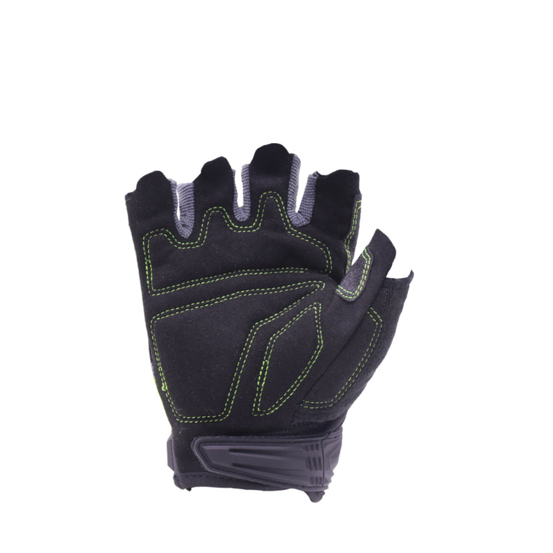 Womens Half Finger Leather Gloves Fingerless