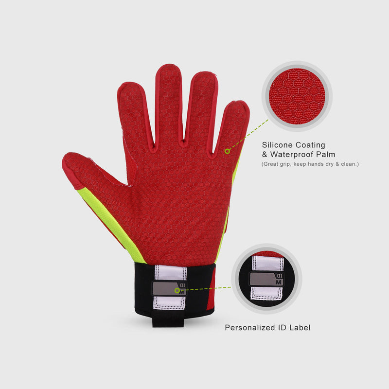Handlandy Men Work Impact Gloves Hi-Vis Waterproof Oil And Gas H647