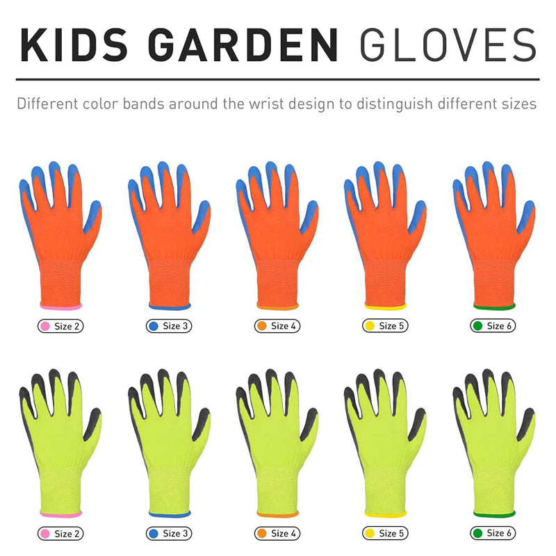 Handandy Gartenhandschuhe für Kinder mit gummibeschichteter Handfläche 50978