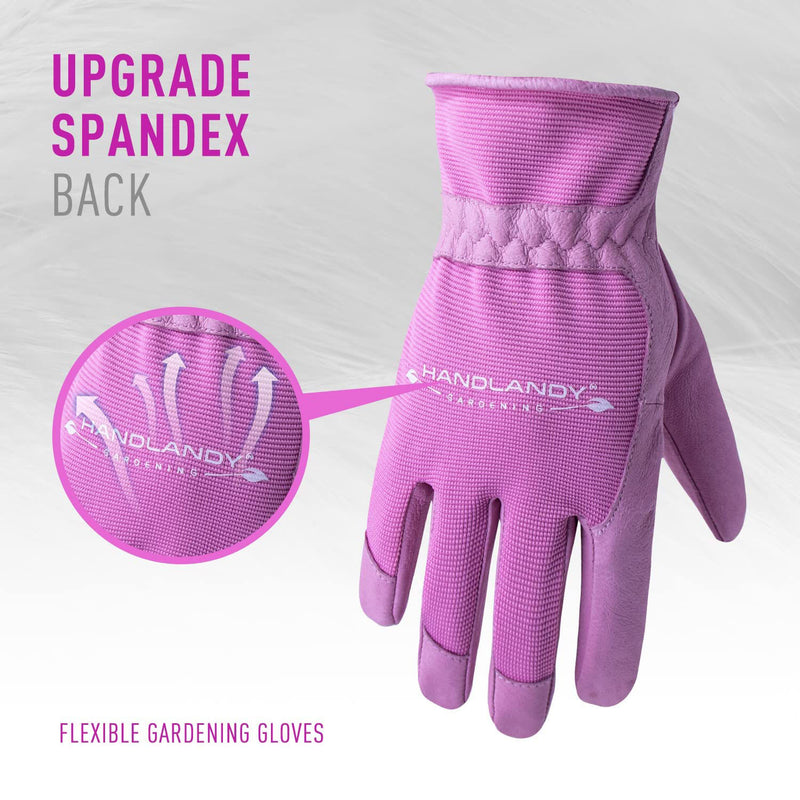 HANDLANDY Women Genuine Gardening Gloves Ultimate Protection Fit 5174