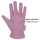 Handlandy Women Gardening Gloves Pigskin Genuine Leather Palm 5124