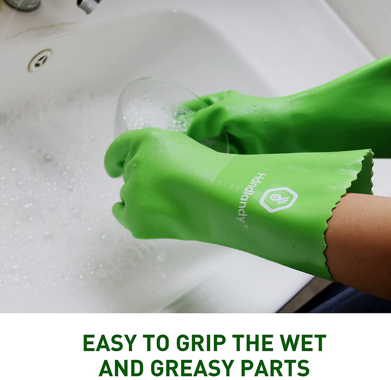 chemikalienresistente handschuhe HANDLANDY Damen Chemikalienbeständige Handschuhe Heavy Duty Industrial 1127