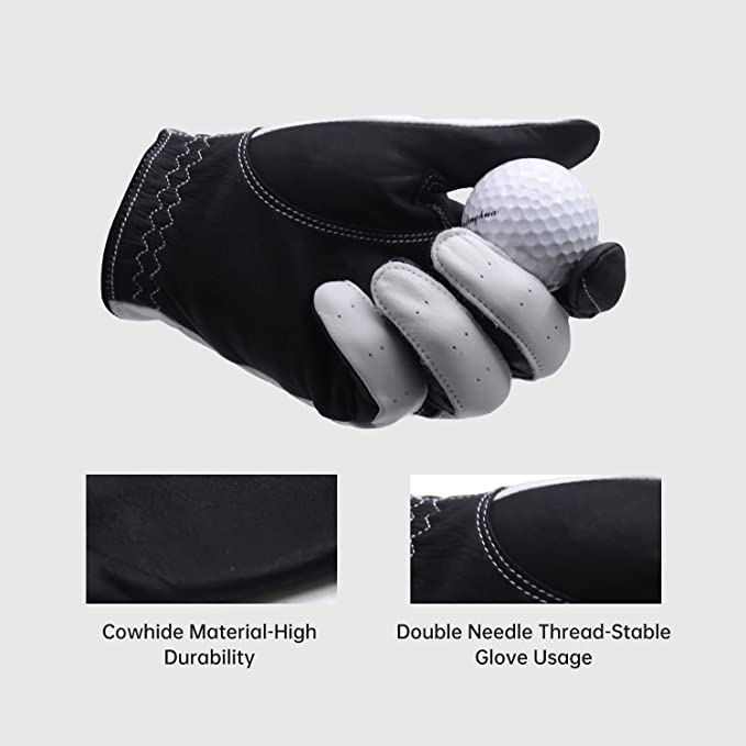 Handlandy Golf Glove Left Right Hand Calfskin Fit for Men Women S728