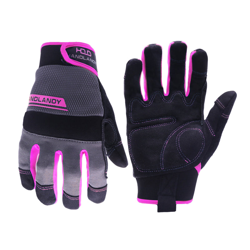 Handlandy – gants de mécanicien de travail pour femmes, extensibles et confortables, 6035P