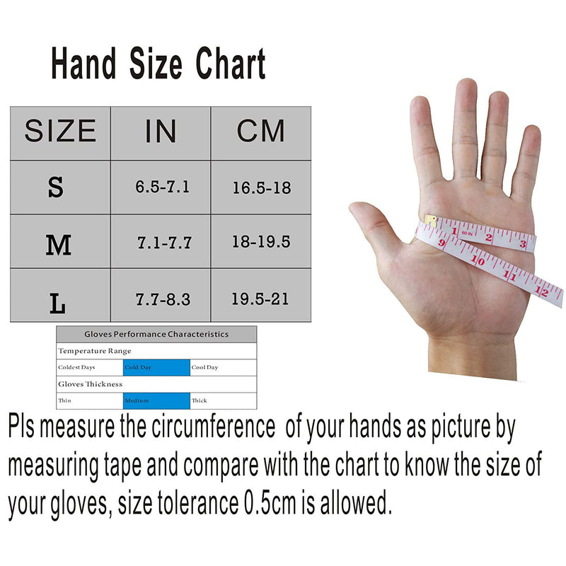 Handlandy Wholesale Men Women Work Glove Waterproof Insulated Cold Weather 8015