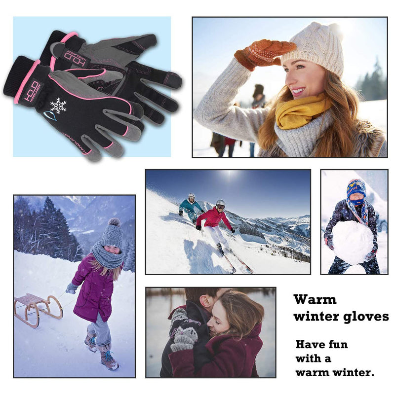 Handlandy 12 Pairs Men Women Winter Gloves Touch Screen Ski Snowboard Cold 8015