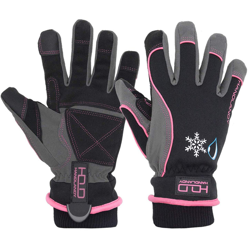 Handlandy Women Winter Warm Gloves Waterproof Ski Snowboard 8015P