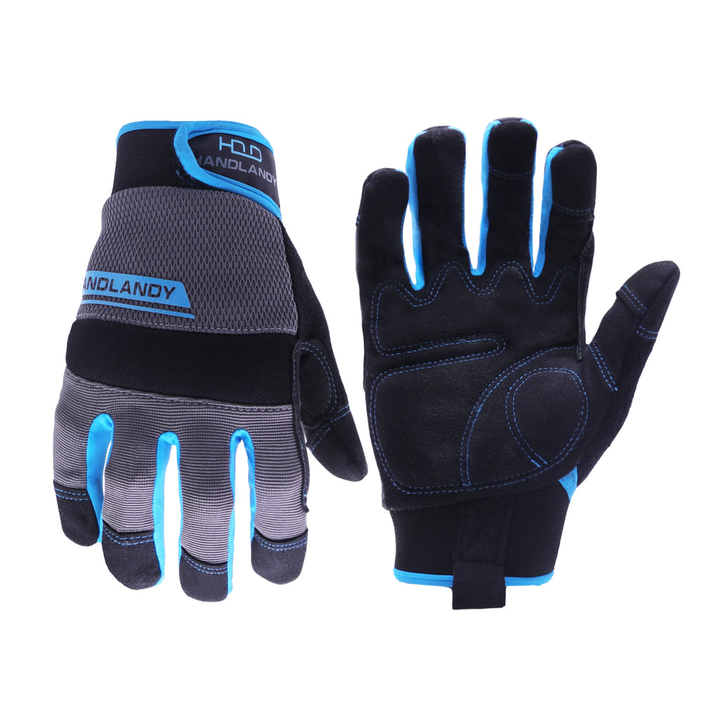 Non-Slip Silicone Box Handling Grip Mechanic Work Gloves for Men