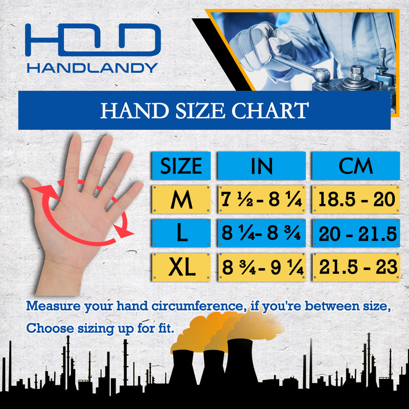 Handlandy Wholesale Work Gloves Carpenters Fingerless Framing 6085 (36/72/120 Pairs)