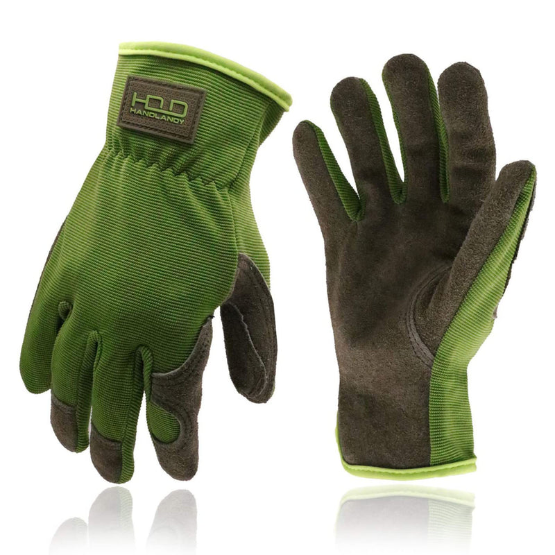 Gants utilitaires Handlandy travail jardinage cuir ferme pilote 6013