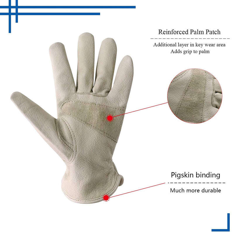 Handlandy Wholesale Unisex Driver Gloves Pigskin Leather Rigger Garden