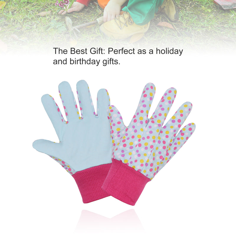 Handlandy Gants de travail de jardin pour enfants doux pour garçons et filles 5094