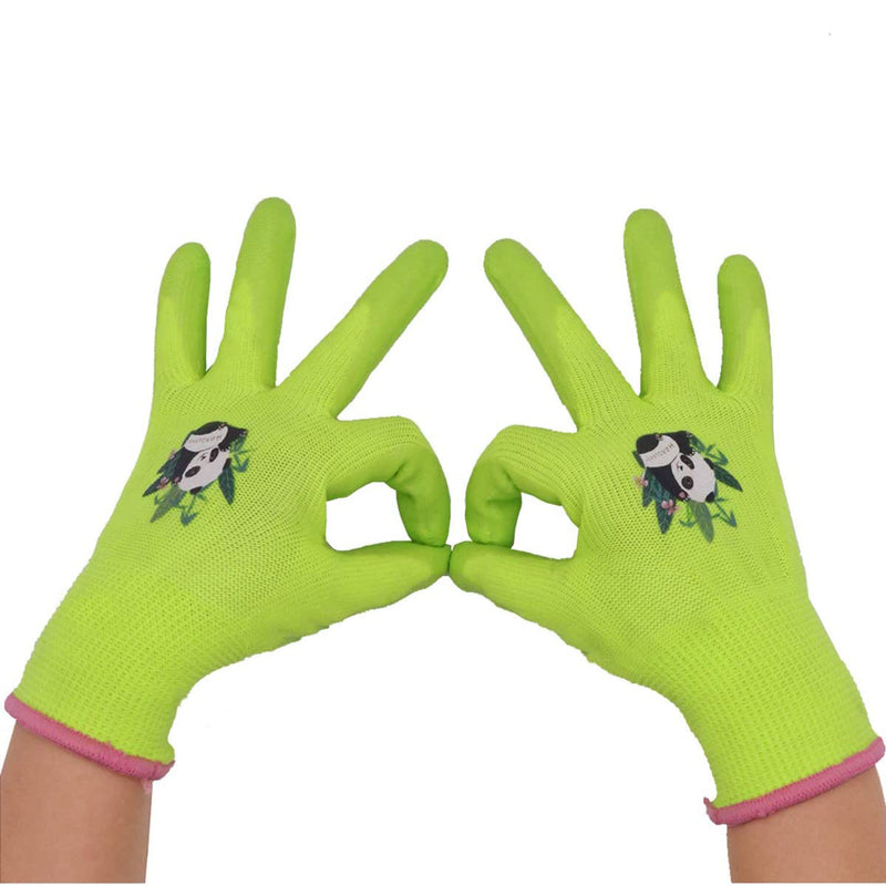 Gants de jardinage pour enfants Handlandy avec paume enduite de caoutchouc 51404142