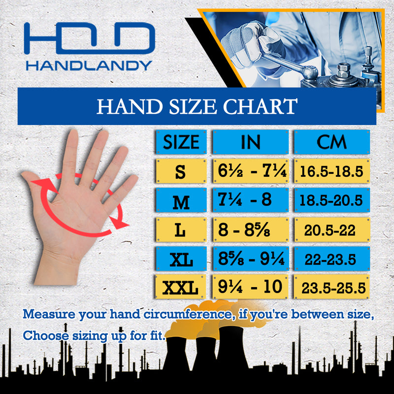 Handlandy Work Gardening Glove PU Coated Cut Resistant 1083