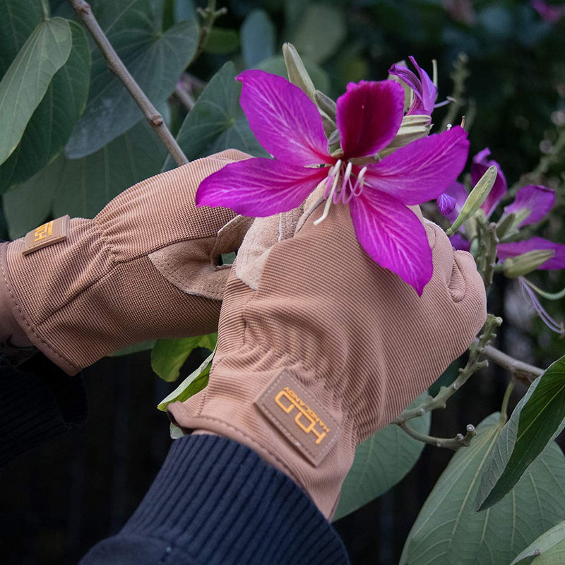 Handlandy Leather Gardening Gloves Split Cowhide Driver Man 6165