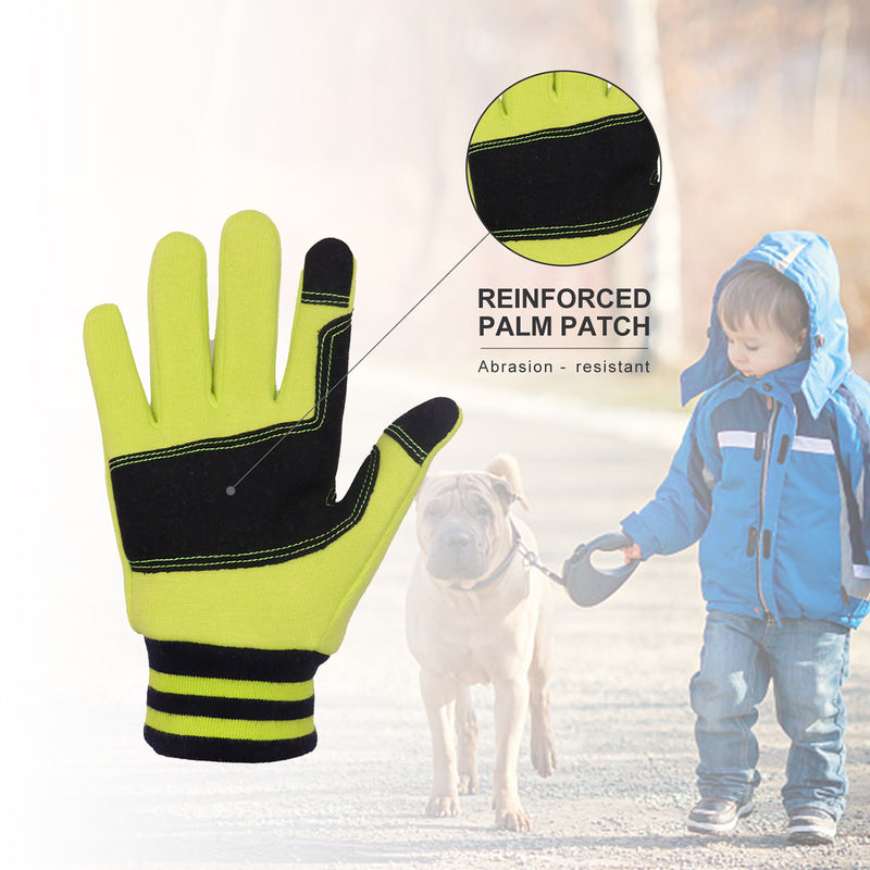 Handalndy Winterhandschuhe für Kinder, Laufen, Outdoor, Sport, Baumwollfleece 232