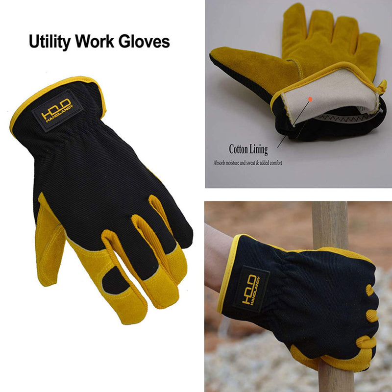 Handlandy Wholesale Men Women Gardening Gloves Leather Dexterity Breathable 5964 (36/72/120 Pairs)