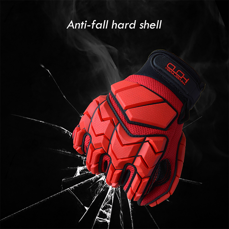 Handlandy Wholesale Men Work Glove Anti Vibration SBR Safety Impact Reducing H635