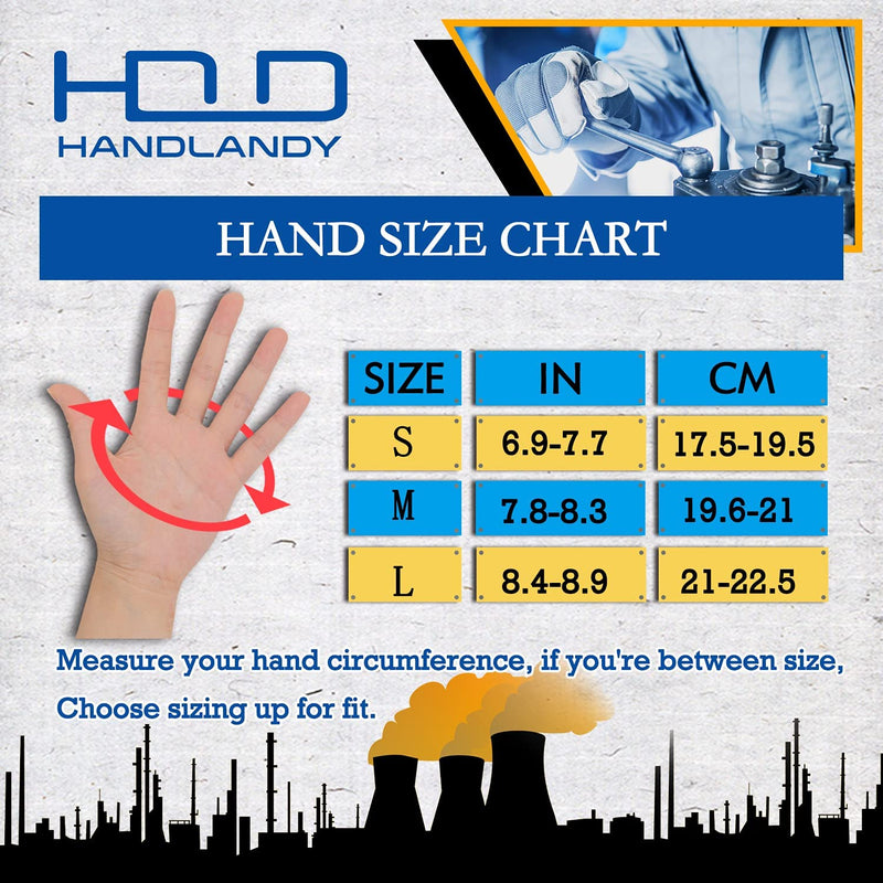HANDLANDY Damen Chemikalienbeständige Handschuhe Heavy Duty Industrial 1127