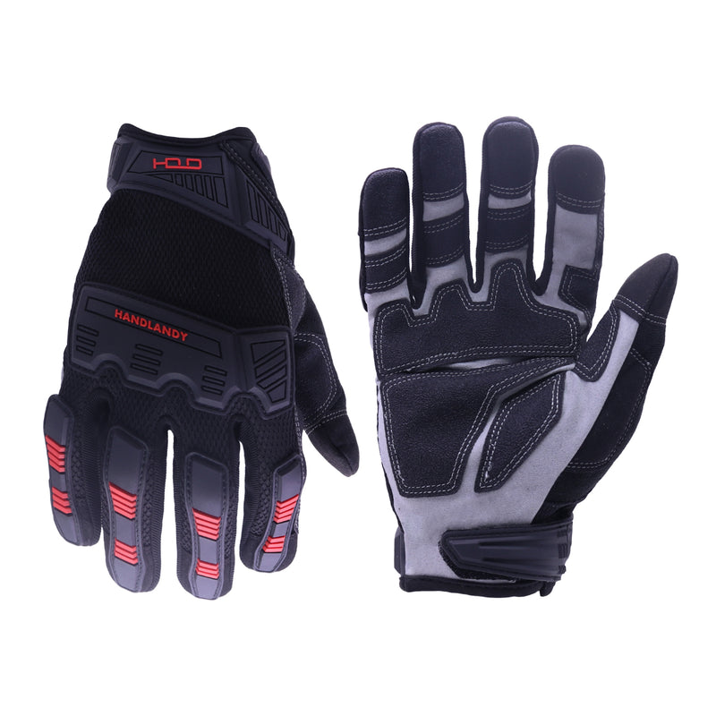 Handlandy – gants de mécanicien de travail pour hommes, vente en gros, résistants, pour écran tactile, Impact 6081