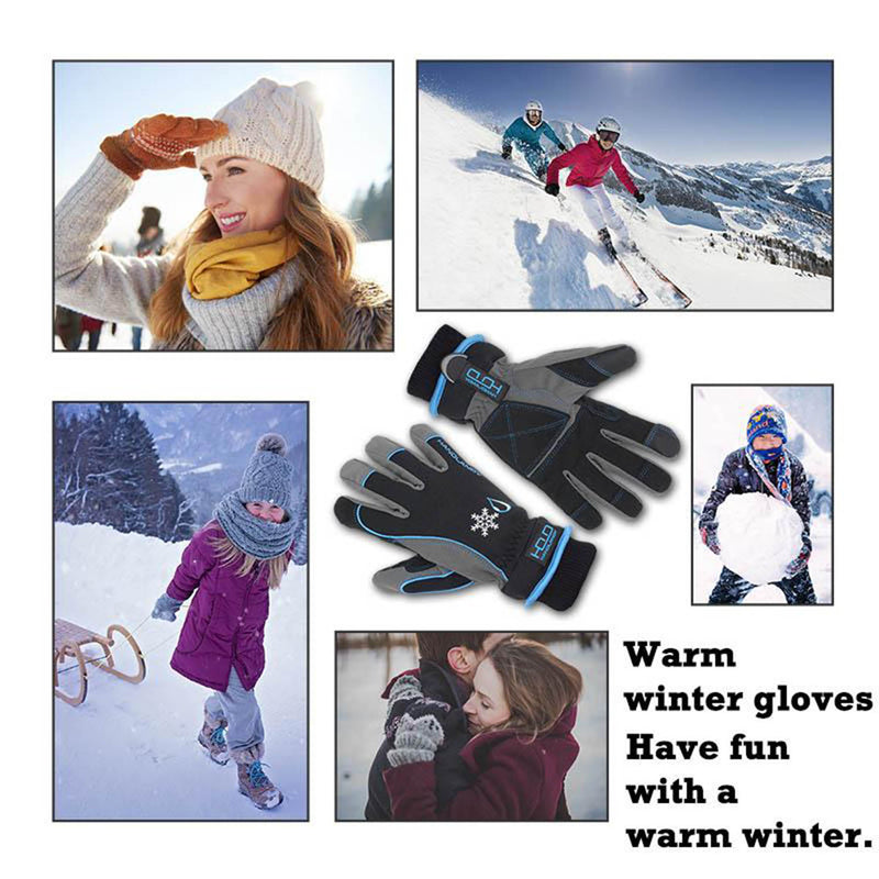 Handlandy 10/12 paires hommes femmes gants d'hiver écran tactile Ski Snowboard 8015