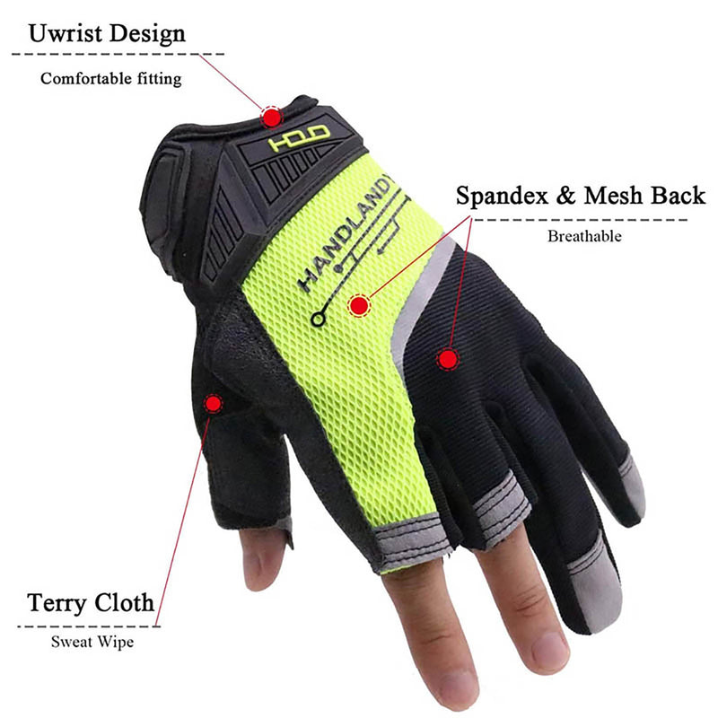 Handandy Großhandel Arbeitshandschuhe Tischler Fingerloser Rahmen 6085