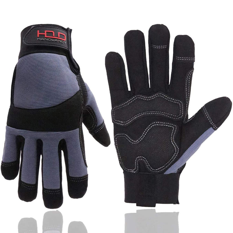 Gants de travail de sécurité gris Handlandy anti-vibrations 5805GR