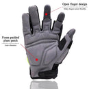 Handlandy Wholesale Work Gloves Carpenters Fingerless Framing 6085 (36/72/120 Pairs)