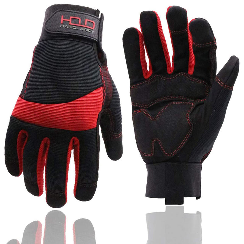 Gants de travail Handlandy pour hommes, réfléchissants, anti-vibrations, respirants, 5805